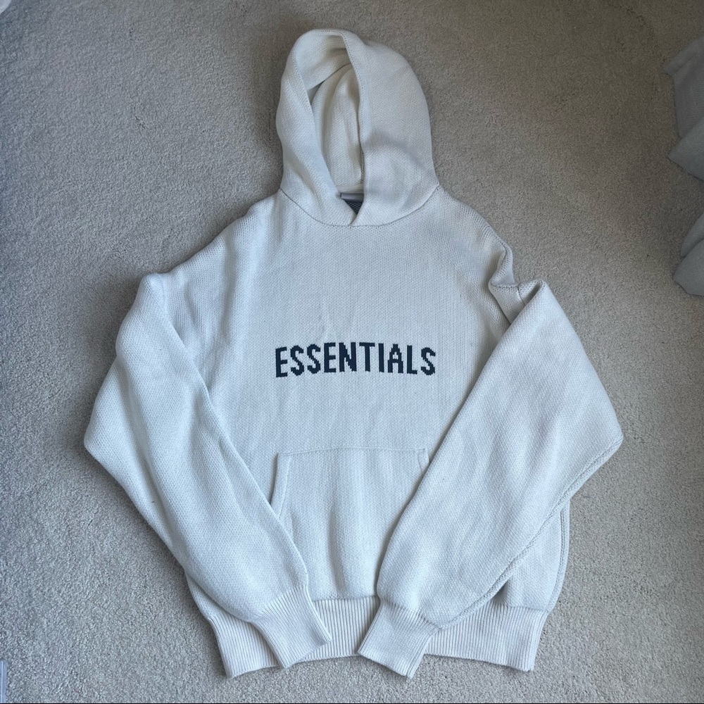 Essentials FOG fear of god knit hoodie